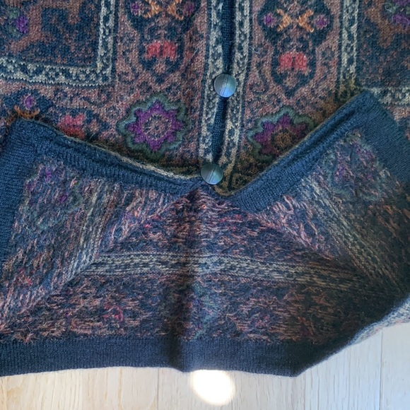 Invisible World 100% ALPACA CARDIGAN SWEATER size xs - Picture 11 of 14
